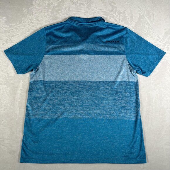 Oakley Hydrolix Polo Shirt Men Size L Short Sleeve Regular Fit Stretch Golf EUC - Picture 9 of 10